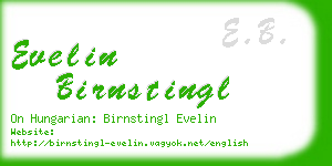 evelin birnstingl business card